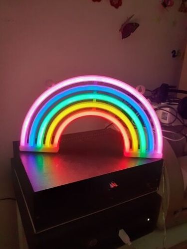 Customer photo review of 'There is a light that never goes out' neon sign