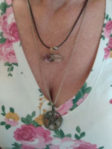 Customer photo review of Brooms Of Elder Pentacle Necklace