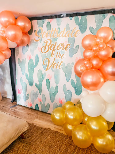 Customer photo review of 8x7ft Double-sided Tension Fabric Pillow Backdrop Cover and Stand