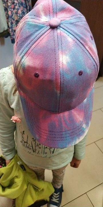Customer photo review of Tie Dye Faded Baseball Cap
