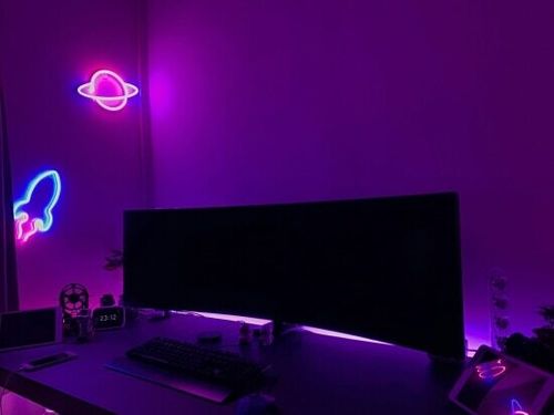 Customer photo review of Female Back Silhouette Neon Sign