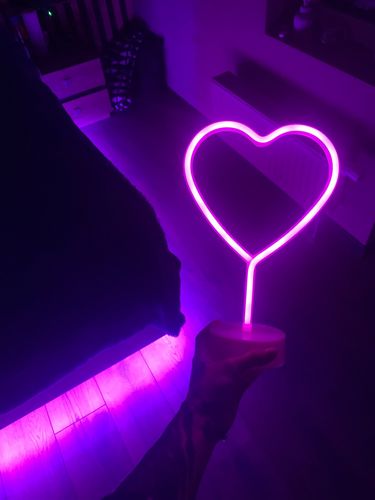 Customer photo review of 'There is a light that never goes out' neon sign