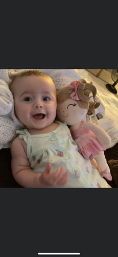 Customer photo review of Leyadol Personalized Ballet Girl, Gloveleya Ballerina Curly Hair Doll with Gift Bag