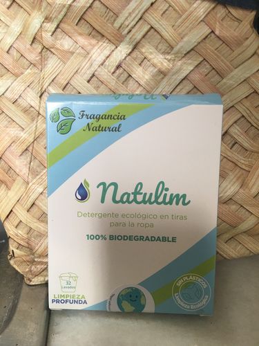 Customer photo review of Eco-Tiras de Detergente 40 lavados Natulim