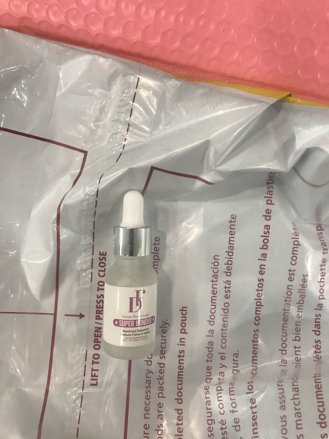 Customer photo review of Super Bonder for Eyelash Extension