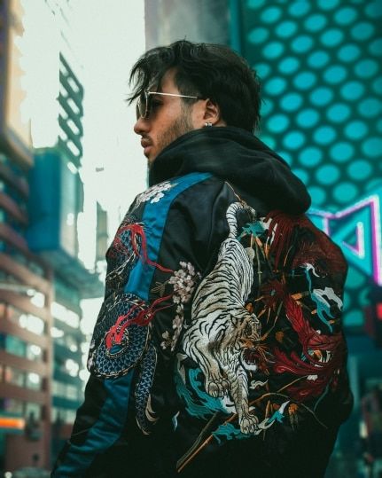Customer photo review of japanese ma-1 bomber jacket
