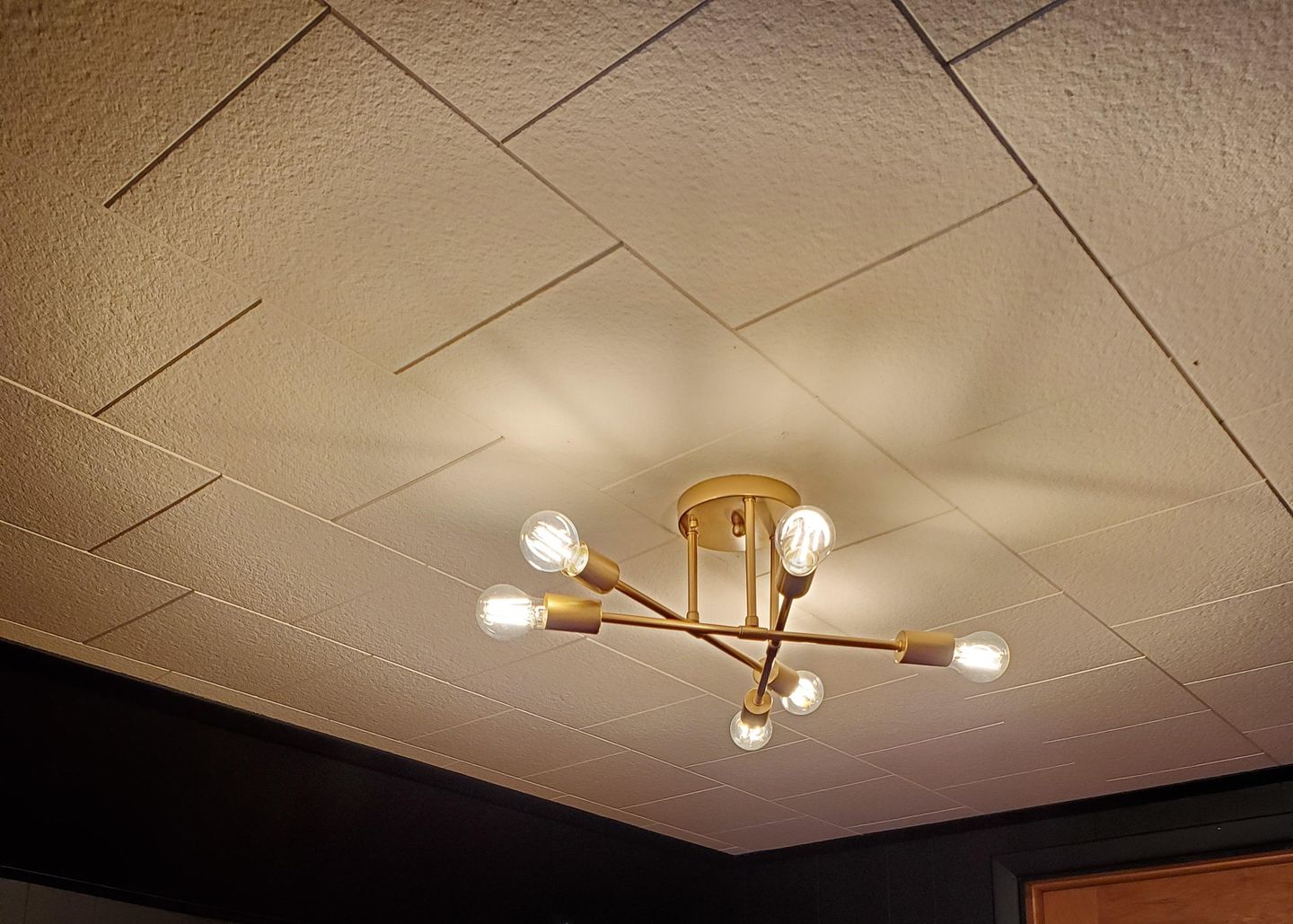 Customer photo review of 6-Light Semi Sputnik Lighting