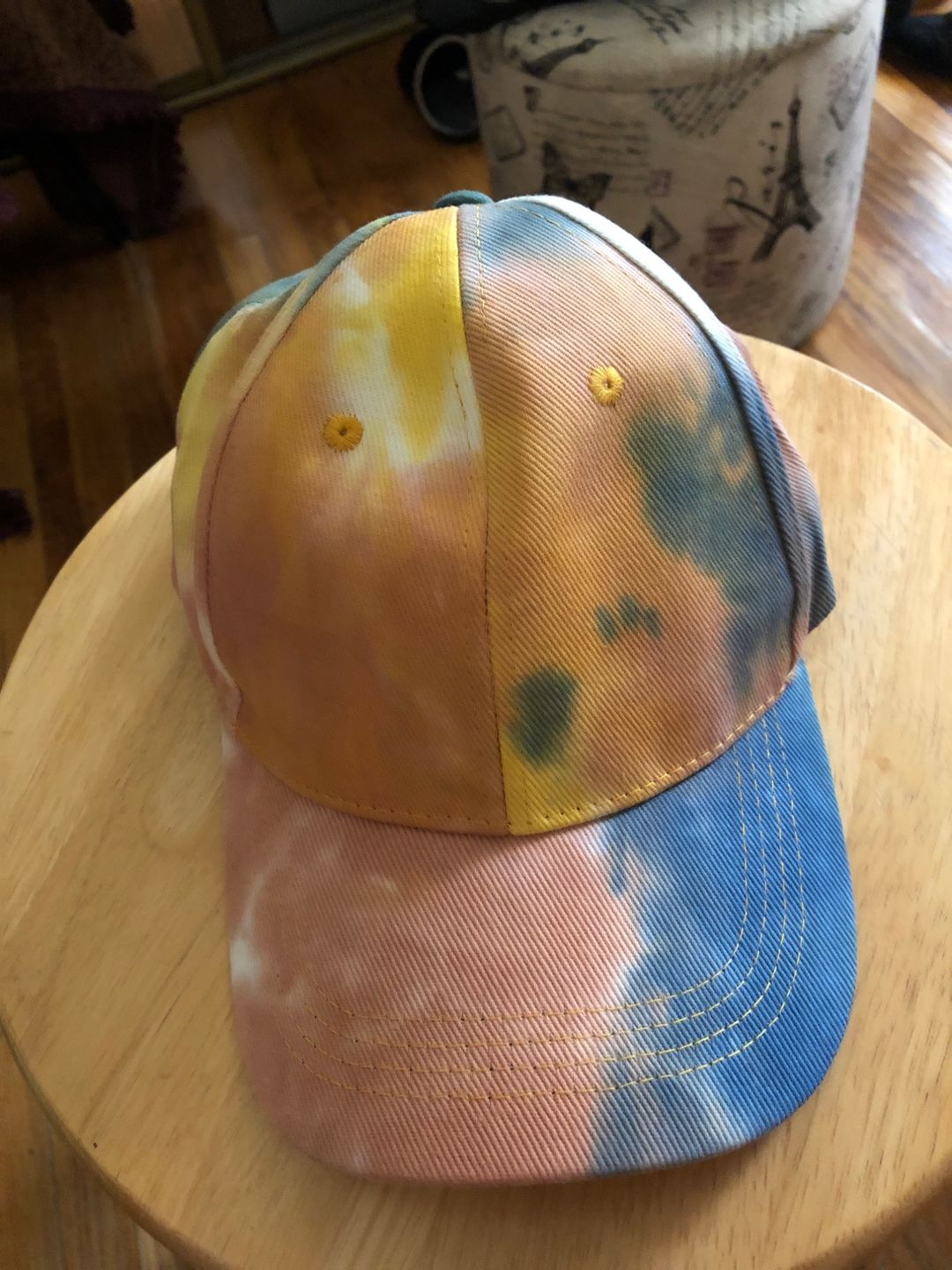 Customer photo review of Tie Dye Faded Baseball Cap