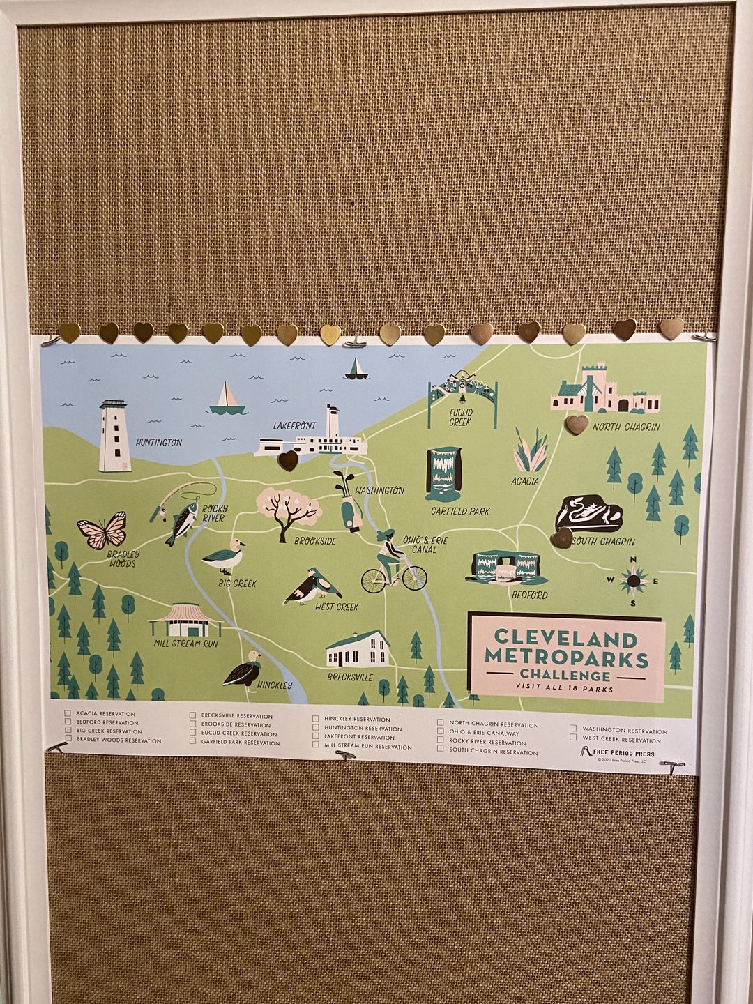 Customer photo review of Cleveland Metroparks Challenge Map