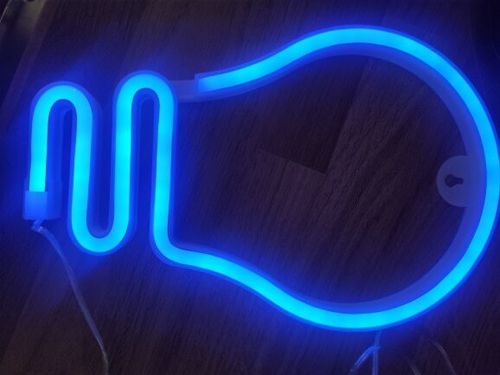 Customer photo review of 'There is a light that never goes out' neon sign