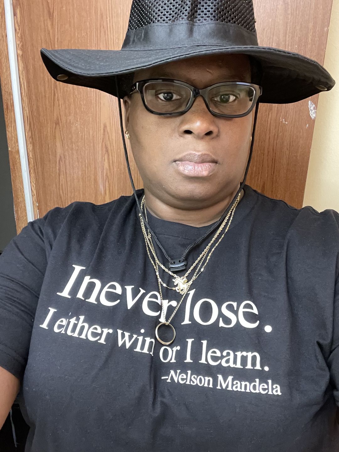 Customer photo review of I Never Lose -Nelson Mandela