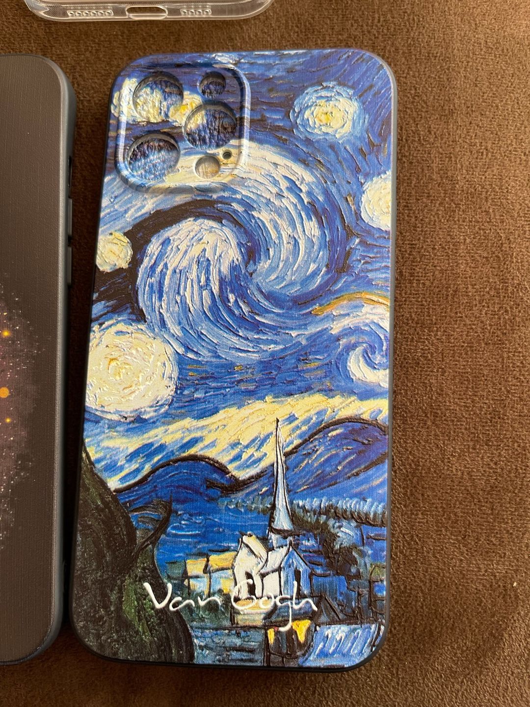 Customer photo review of Van gogh embossed iPhone cases