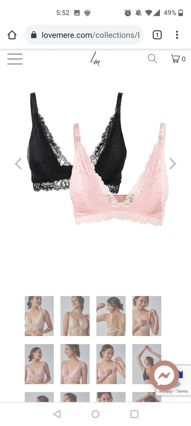 Customer photo review of Avery Dove Nursing Bralette