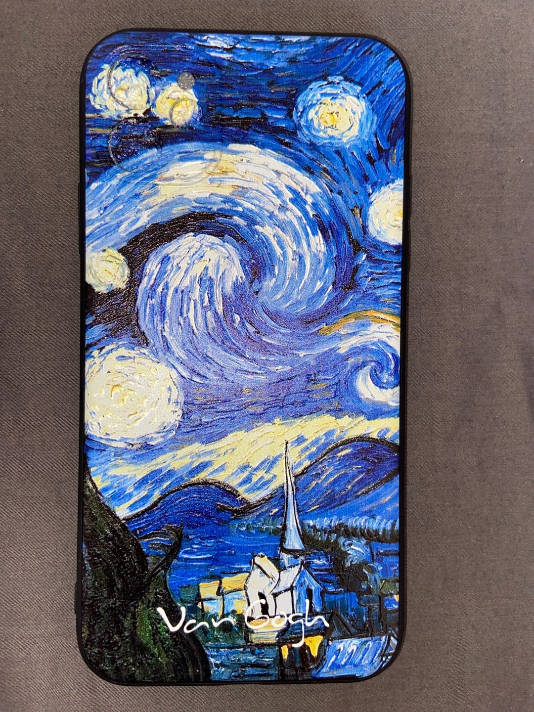 Customer photo review of Van gogh embossed iPhone cases