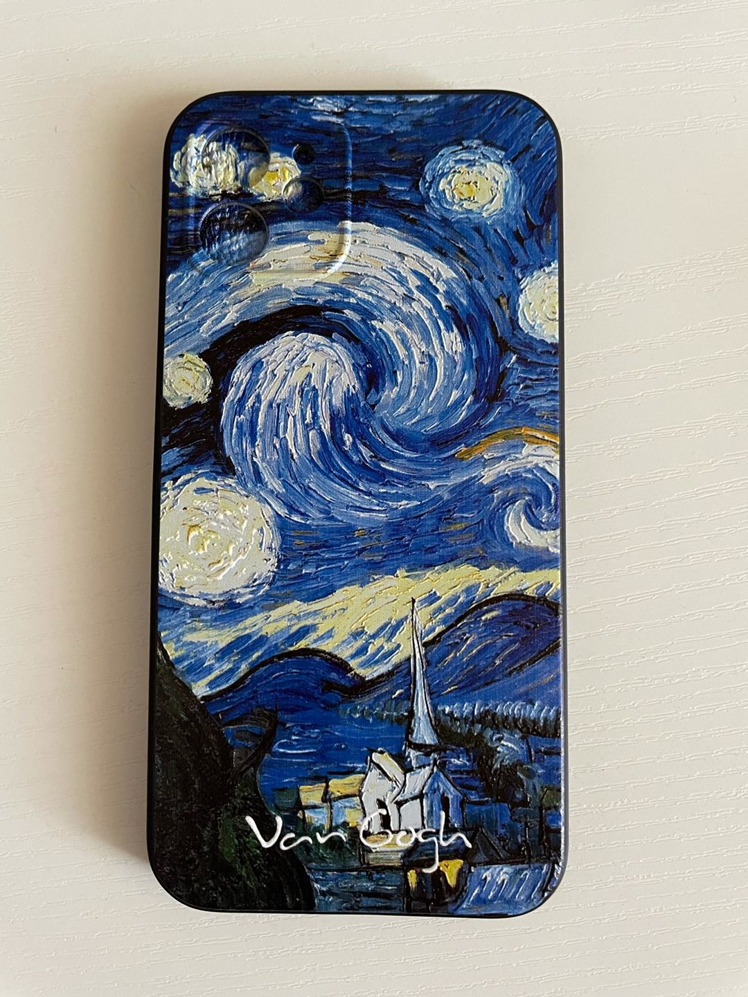 Customer photo review of Van gogh embossed iPhone cases