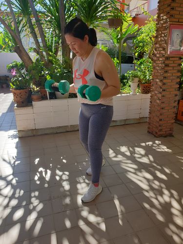 Customer photo review of COMMITMENT SEAMLESS FULL LENGTH LEGGINGS - NAVY