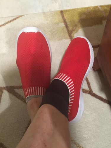 Customer photo review of Mesh Slip on Easy Sneakers for Women