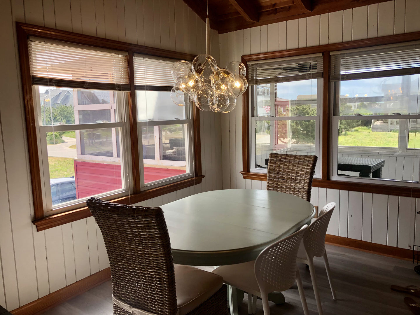 Customer photo review of Modern Clear Glass Bubble Cluster Chandelier
