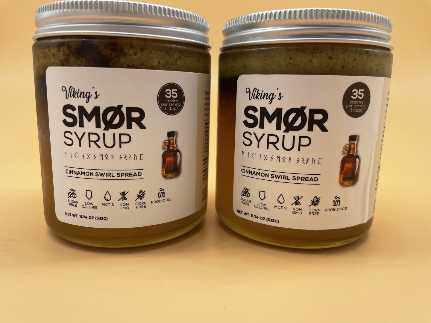 Customer photo review of RESTOCKED! SMØR SYRUP (CINNAMON SWIRL)