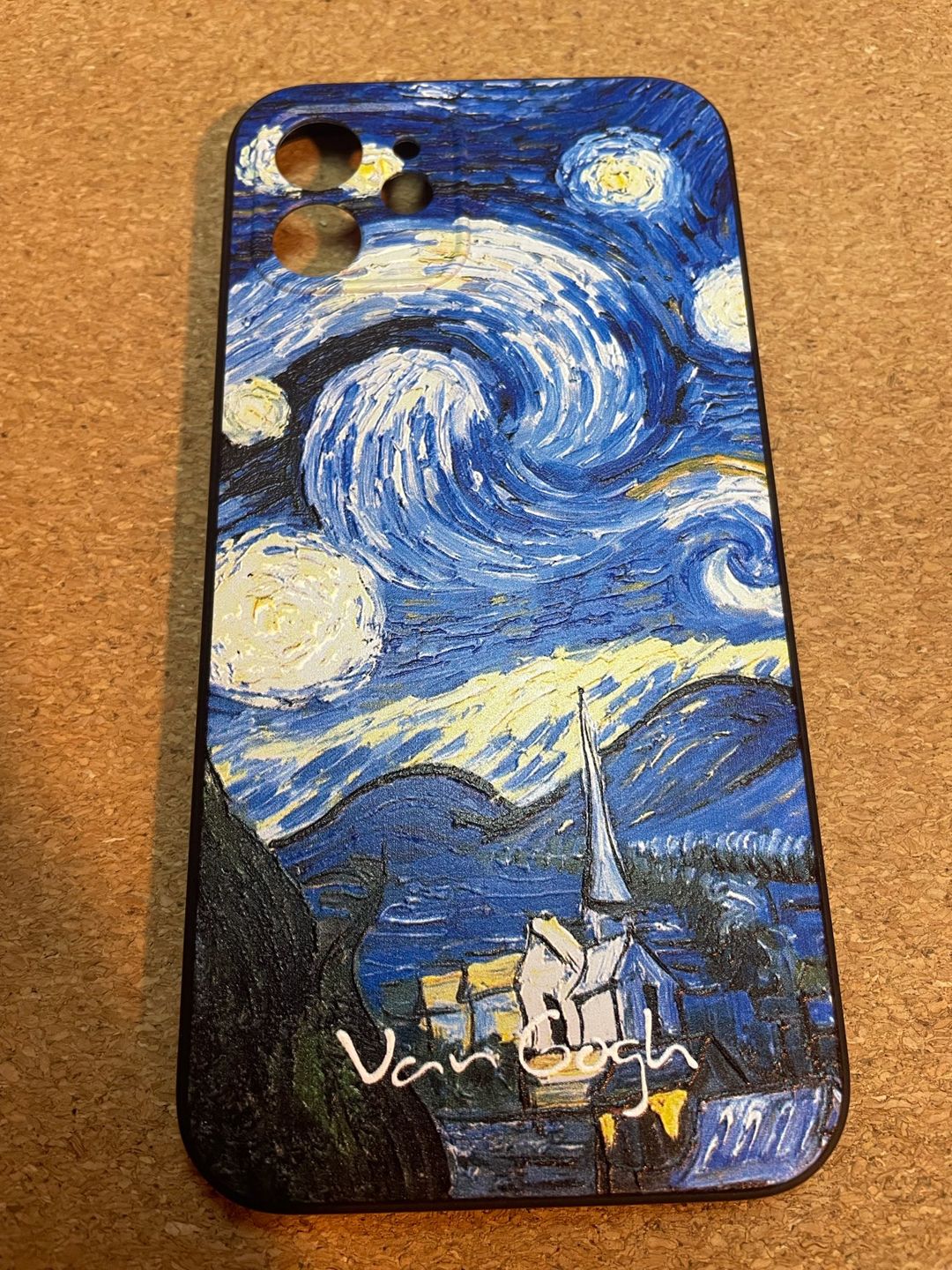 Customer photo review of Van gogh embossed iPhone cases