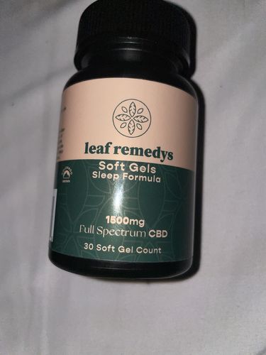 Customer photo review of 1500mg CBD Soft Gels sleep formula