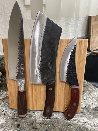 Customer photo review of Lehja™ Hand Forged 8" Chef’s knife