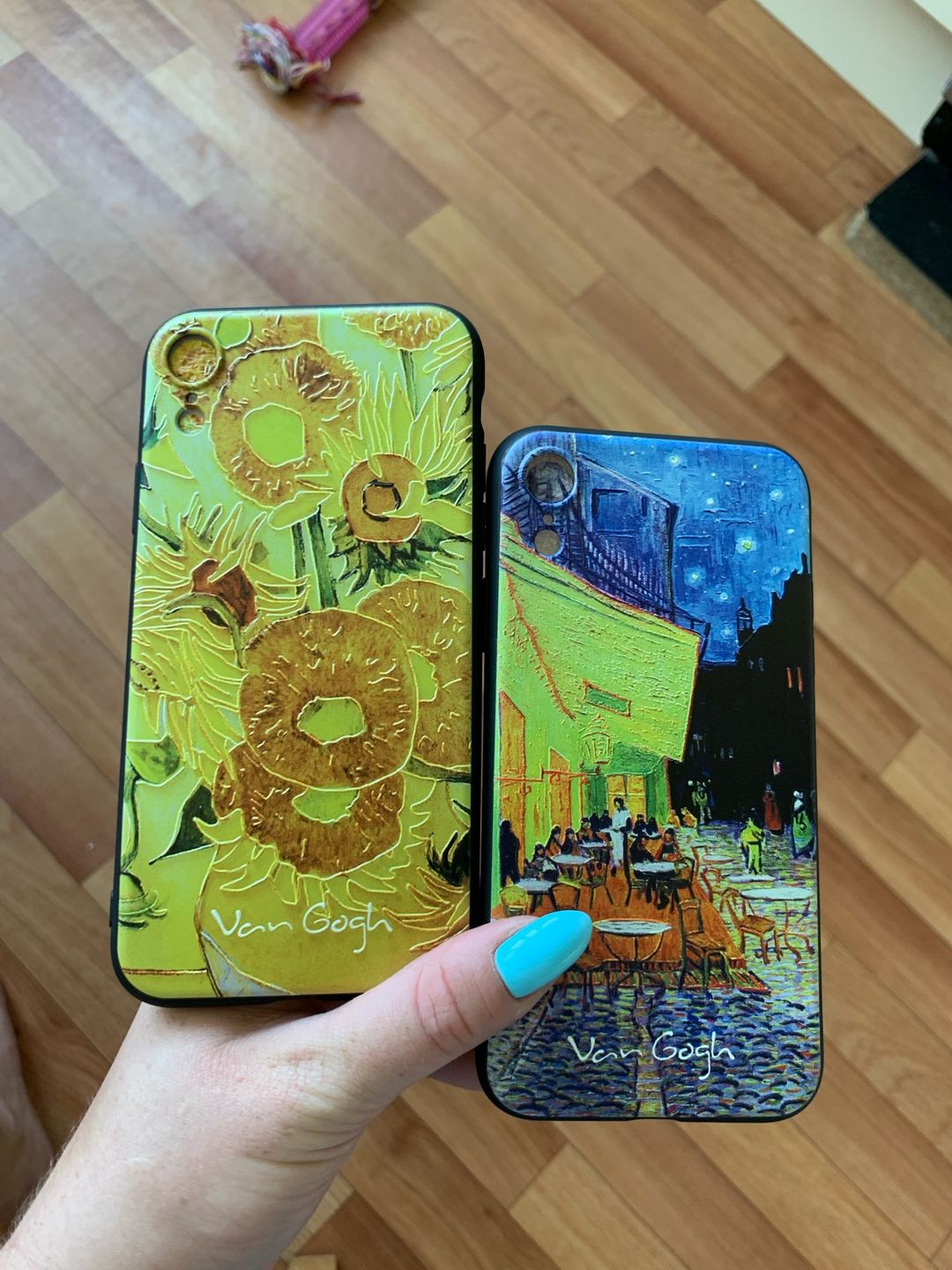 Customer photo review of Van gogh embossed iPhone cases