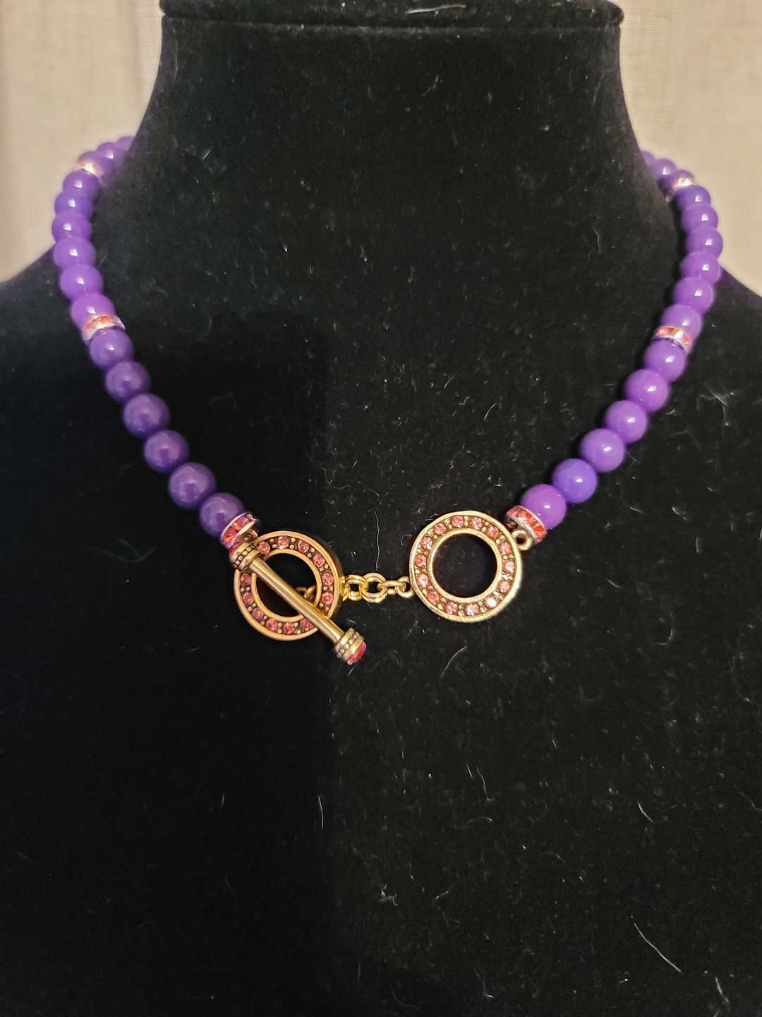Customer photo review of HEIDI DAUS®"Toggle Extenders" Crystal Toggle Extender