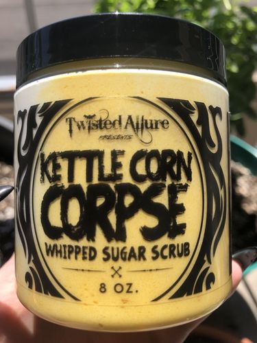 Customer photo review of Kettle Corn Corpse  Sugar Scrub