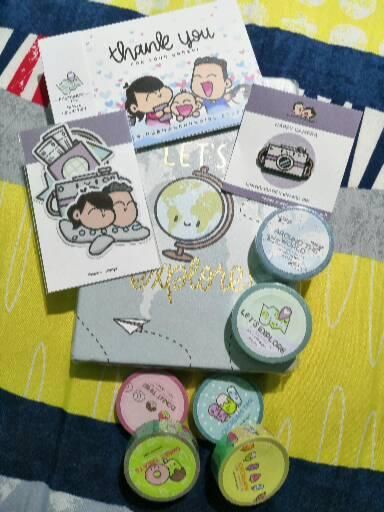 Customer photo review of Donuts and Icecream Washi Tape Collection (Set of 4)