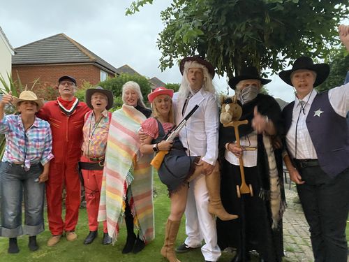 Customer photo review of Wild West Cowboy Murder Mystery Host Your Own Game Kit