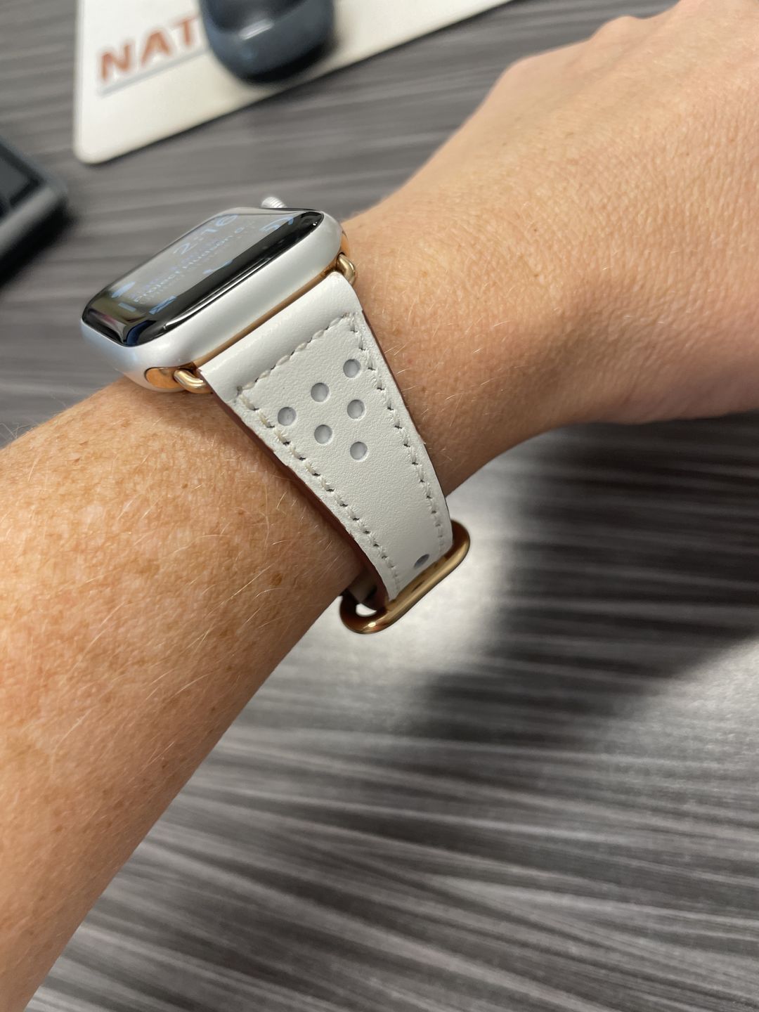 Customer photo review of Vicus Leather Band (4 Colours)