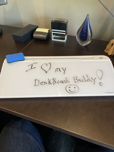 Customer photo review of DeskBoard Buddy™ (3 Pack)