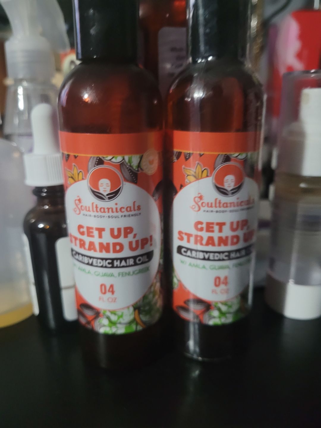 Customer photo review of Get Up, Strand Up! Caribvedic Hair Oil