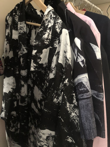 Customer photo review of RT No. 2008 OVERSIZE COLLAR BUTTON UP SHIRT