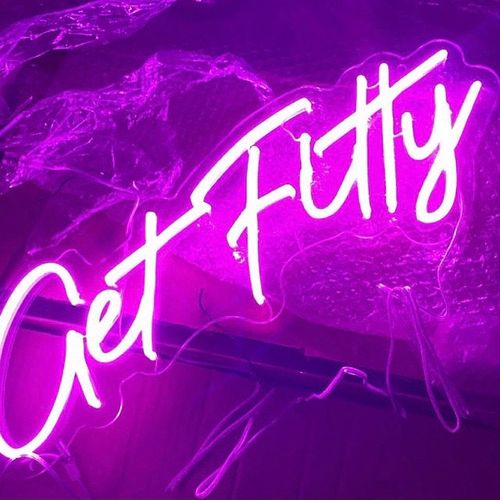 Customer photo review of 'There is a light that never goes out' neon sign
