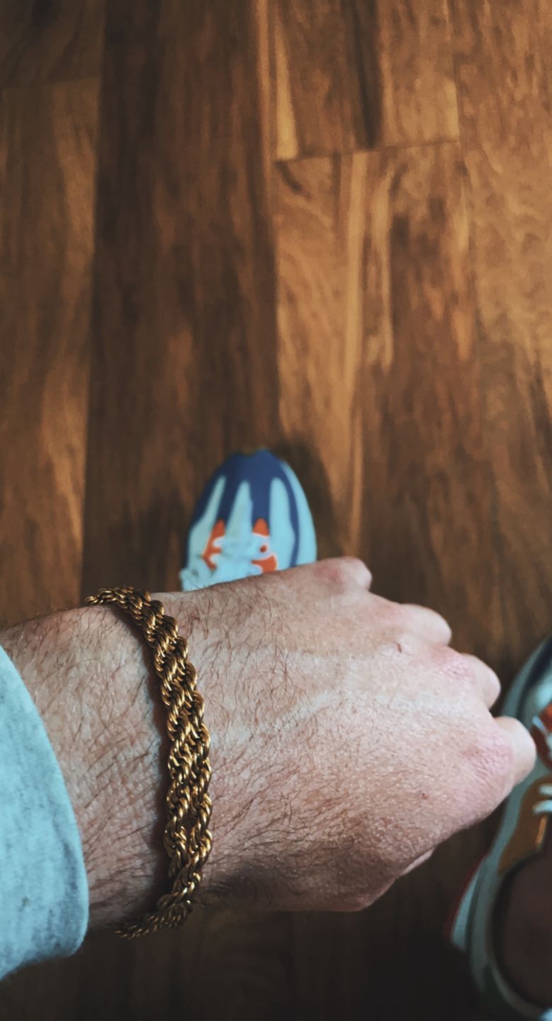 Customer photo review of 6mm Rope Bracelet - Gold