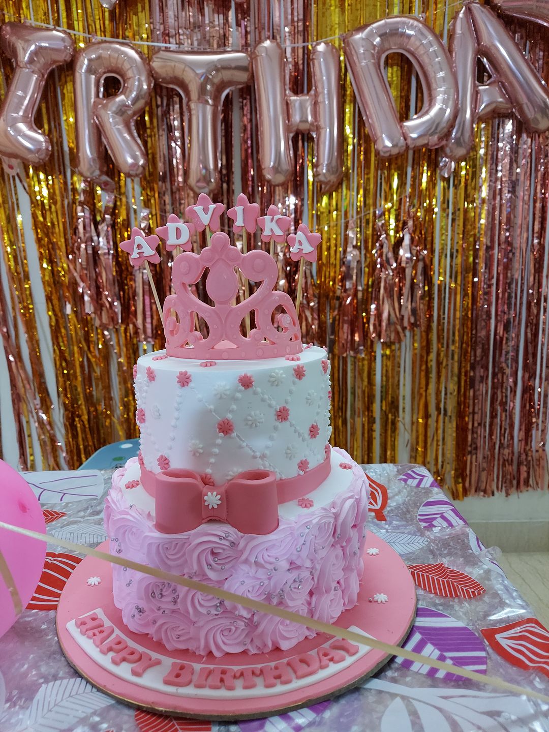 Customer photo review of Floral theme with baby elephant