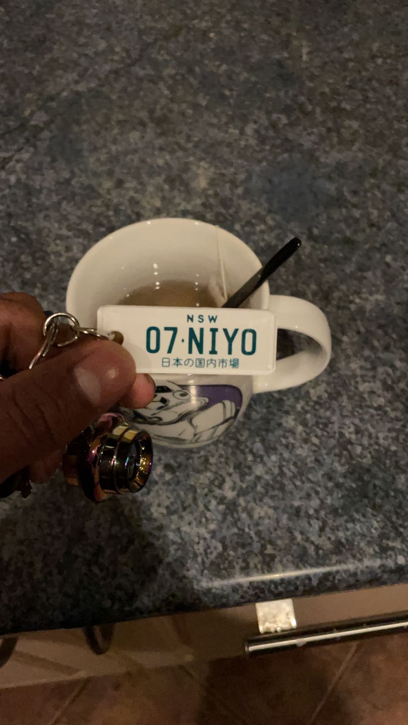Customer photo review of NSW Japanese (JDM) Licence Plate Custom Keychain 🇯🇵