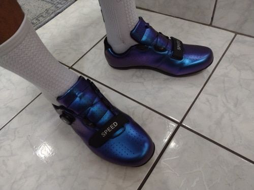 Customer photo review of 🔥Free Shipping-Road Cycling Shoe Man Woman Non-slip Mountain Bike Footwear Indoor bicycle Shoe Bottom with lock