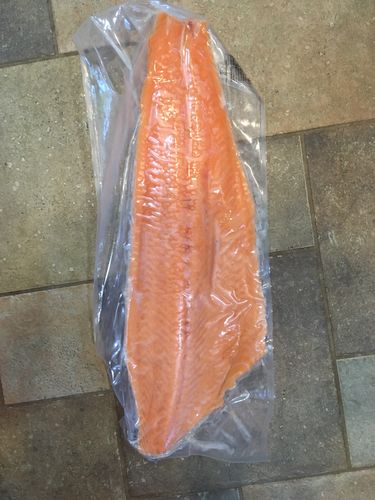 Customer photo review of Atlantic Salmon Fillet (Sashimi grade, Skin Off) Trim-E approx 3-4lb