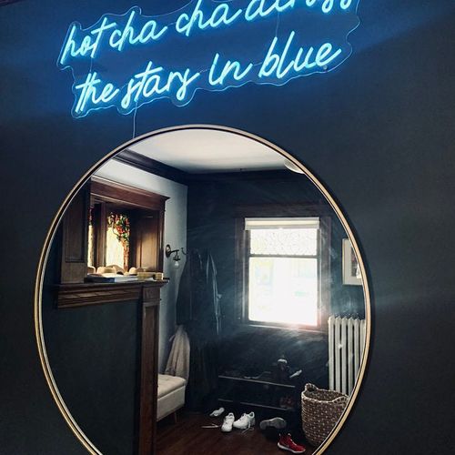 Customer photo review of 'There is a light that never goes out' neon sign