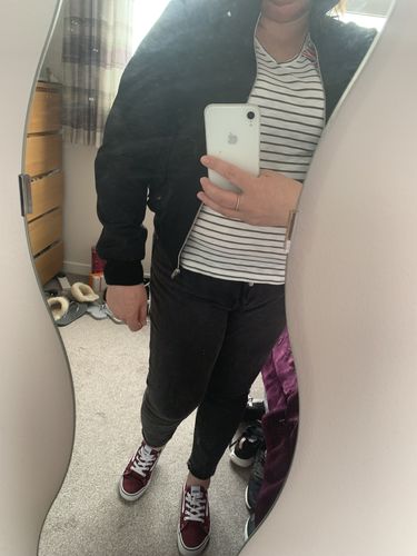 Customer photo review of Womens Classic Harrington Jacket - Black