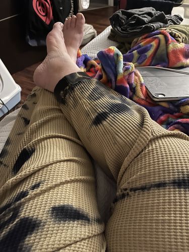 Customer photo review of Dawes Thermal Sweatpant - Oak / Onyx