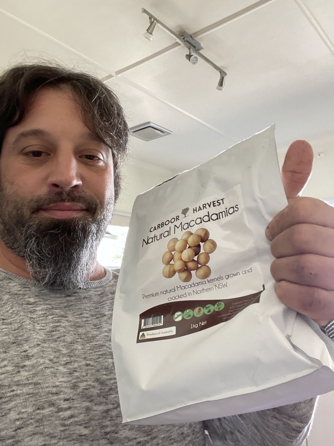 Customer photo review of Natural Australian macadamias