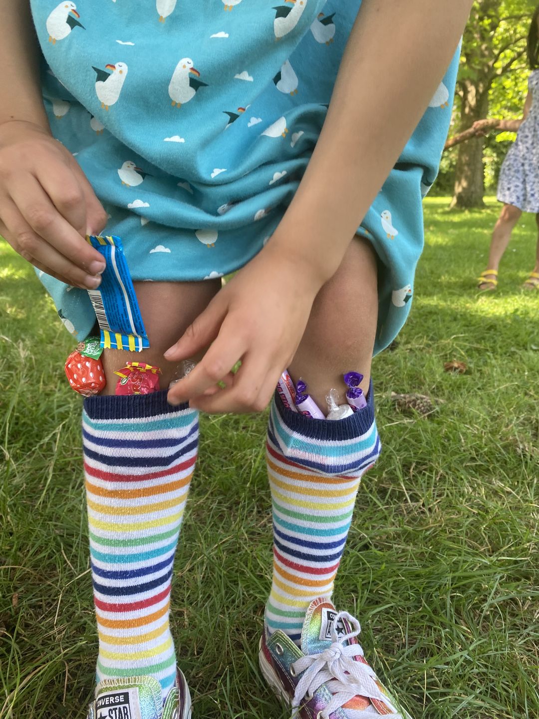 Customer photo review of Summer Seagull Interlock Easy Peasy Dress