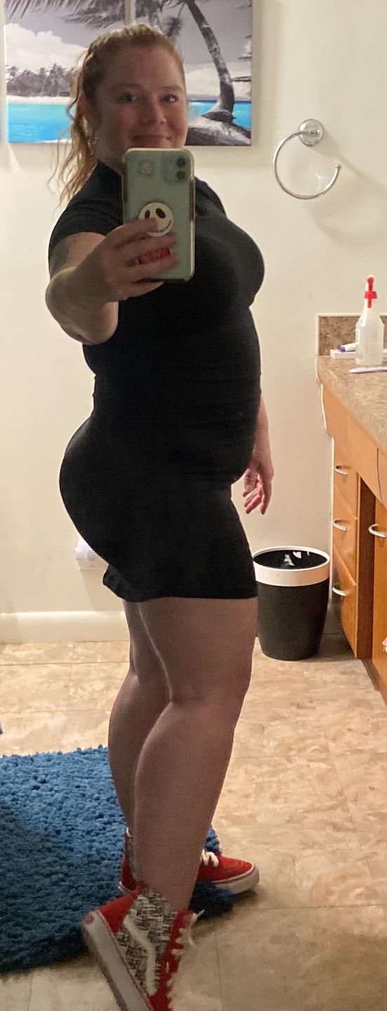 Customer photo review of OG T-SHIRT DRESSES - BLACK (SHORT SLEEVE)
