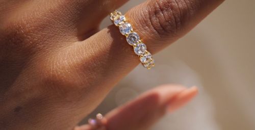 Customer photo review of Mira Ring Gold I 925 Sterling Silber
