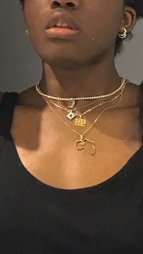 Customer photo review of PIA diamanté collar