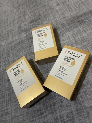 Customer photo review of 24K Gold Beauty Serum